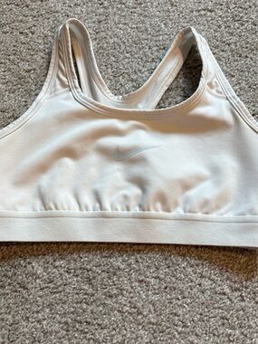 Girls Nike Sports Bra White Size Large Racerback - Workout, Gym, athletic